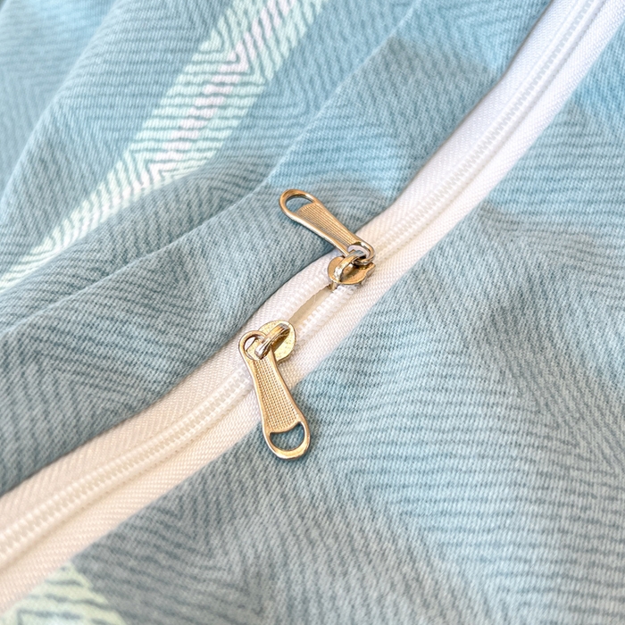 91家纺网 家纺一手货源 找家纺 凌鼎 2025新款喷气加厚磨毛四件套系列1 法兰克蓝