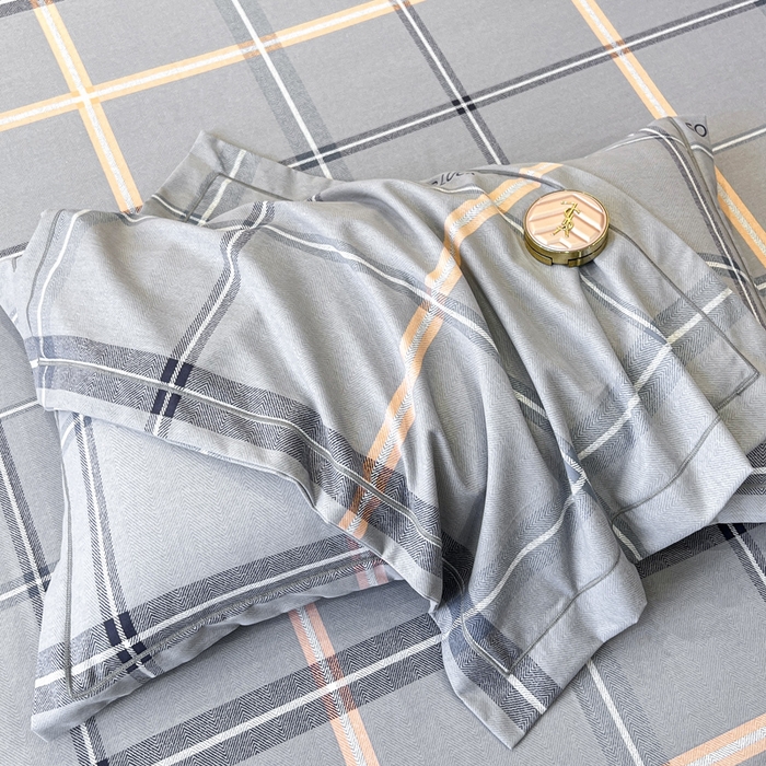 91家纺网 家纺一手货源 找家纺 凌鼎 2025新款喷气加厚磨毛四件套系列1 法兰克灰