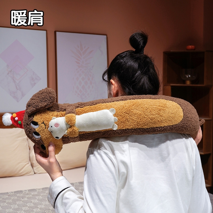 91家纺网 家纺一手货源 找家纺 （总）仟亿莱 2025新款抱娃腊肠狗注水长条热水袋