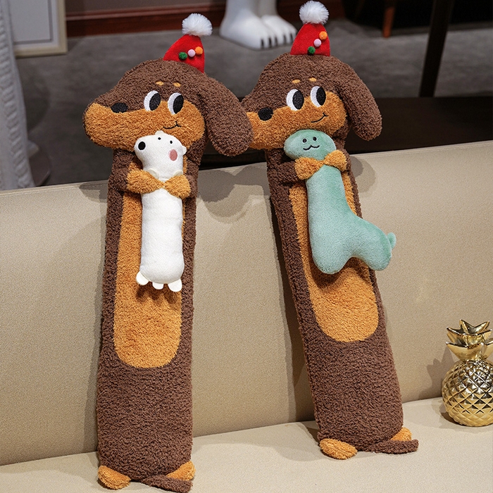 91家纺网 家纺一手货源 找家纺 （总）仟亿莱 2025新款抱娃腊肠狗注水长条热水袋