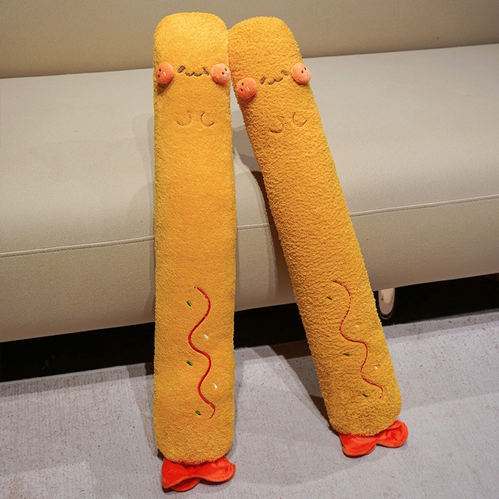 91家纺网 家纺一手货源 找家纺 仟亿莱 2025新款可爱炸虾注水长条热水袋 注水炸虾 55cm