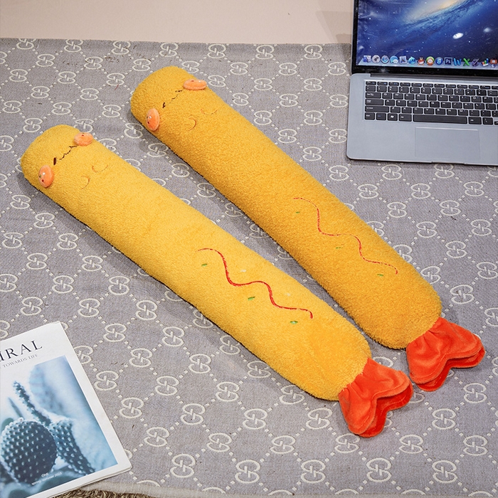 91家纺网 家纺一手货源 找家纺 仟亿莱 2025新款可爱炸虾注水长条热水袋 注水炸虾 55cm