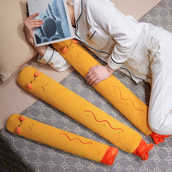 91家纺网 家纺一手货源 找家纺 仟亿莱 2025新款可爱炸虾注水长条热水袋 注水炸虾 75cm