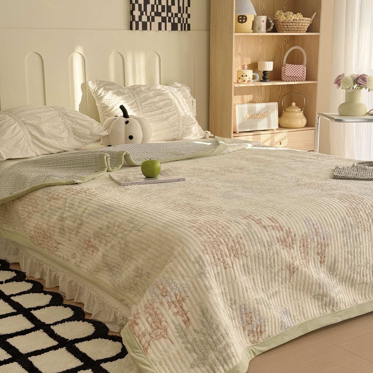 91家纺网 家纺一手货源 找家纺 （总）于果 2025新款牛奶绒床盖单床盖床盖单件