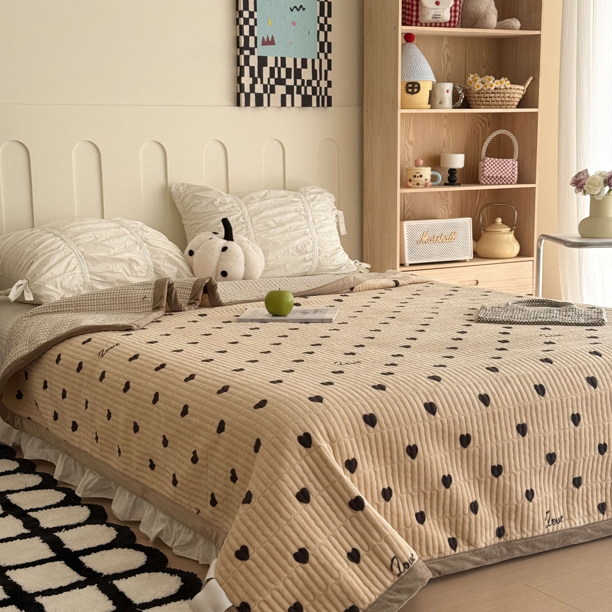 91家纺网 家纺一手货源 找家纺 （总）于果 2025新款牛奶绒床盖单床盖床盖单件