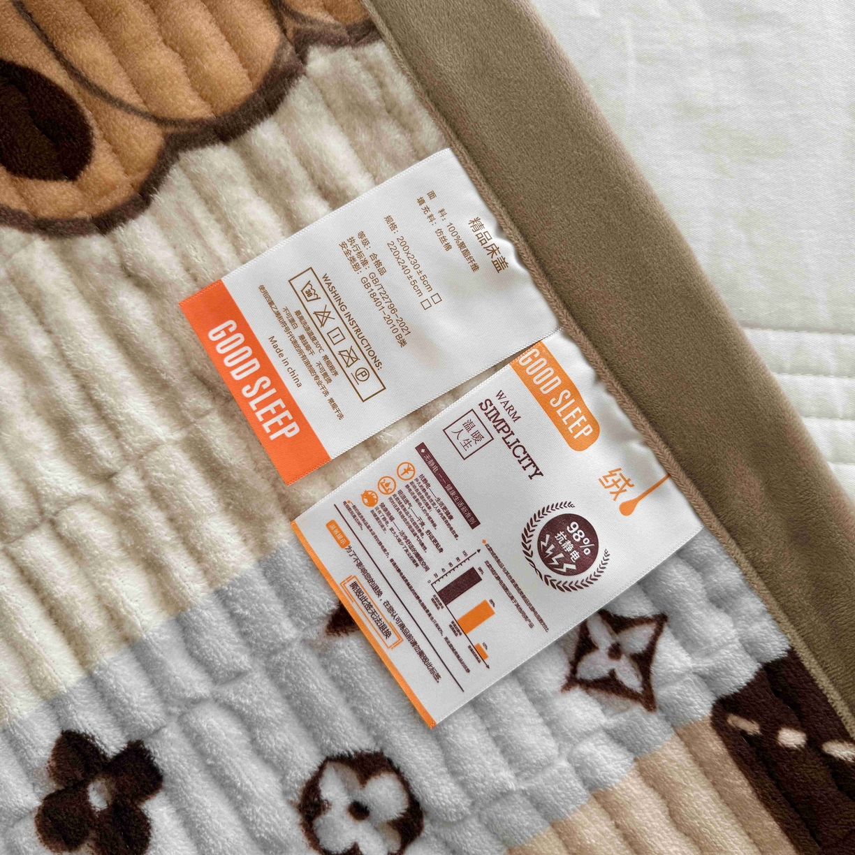 91家纺网 家纺一手货源 找家纺 于果 2025新款牛奶绒床盖单床盖床盖单件 布袋熊