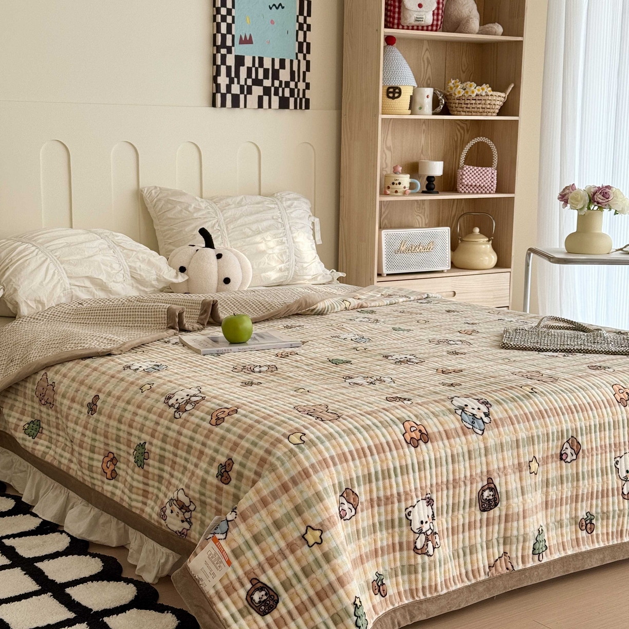 91家纺网 家纺一手货源 找家纺 （总）于果 2025新款牛奶绒床盖单床盖床盖单件