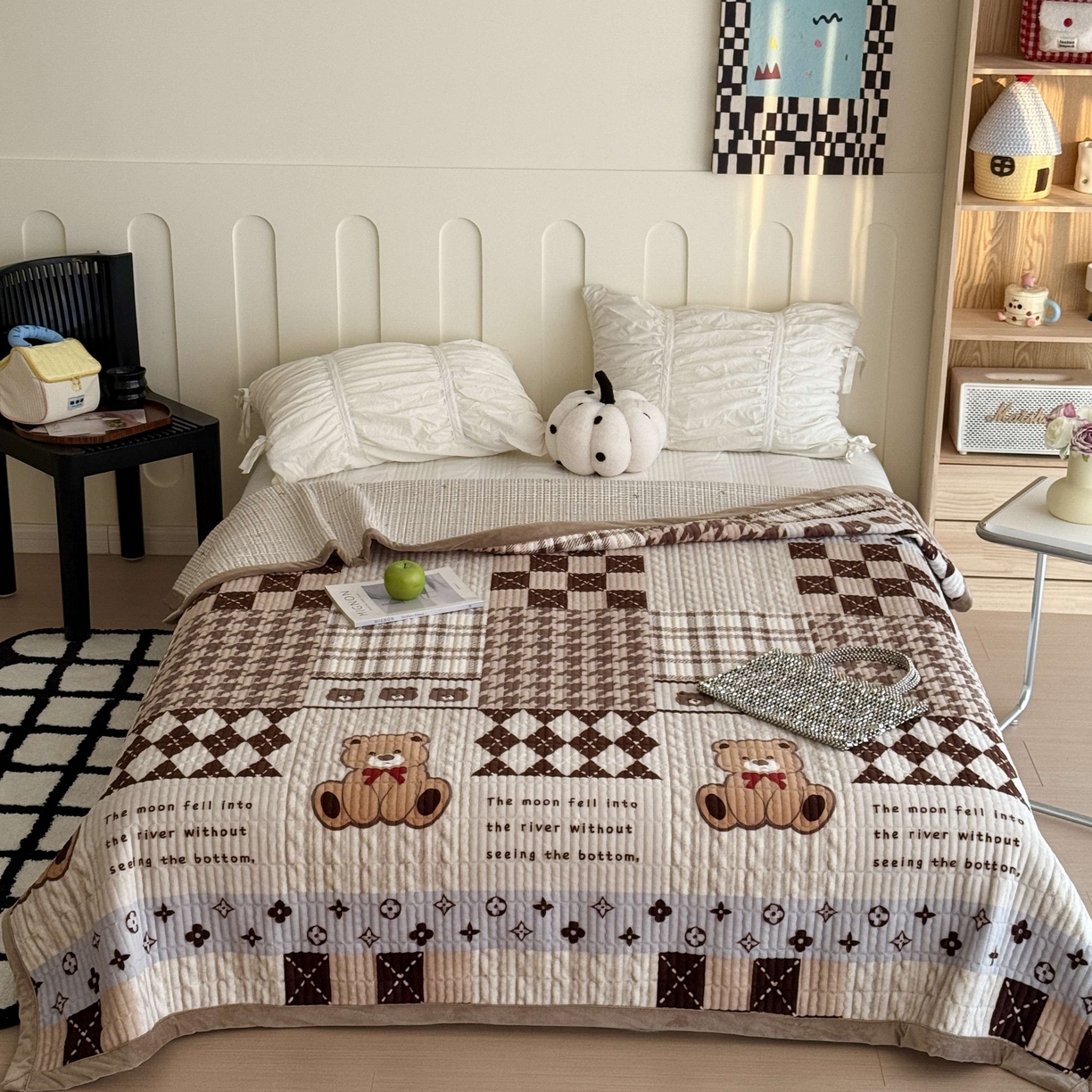 91家纺网 家纺一手货源 找家纺 （总）于果 2025新款牛奶绒床盖单床盖床盖单件