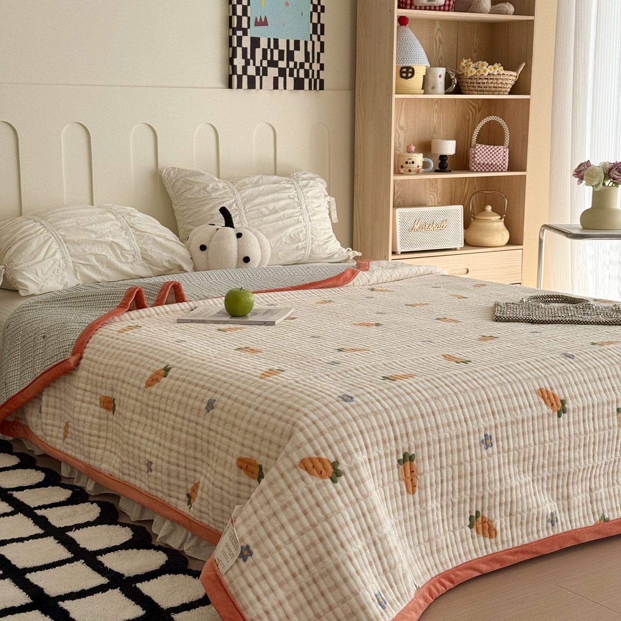 91家纺网 家纺一手货源 找家纺 （总）于果 2025新款牛奶绒床盖单床盖床盖单件