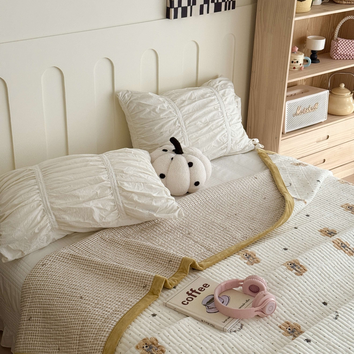 91家纺网 家纺一手货源 找家纺 于果 2025新款牛奶绒床盖单床盖床盖单件 星空熊仔