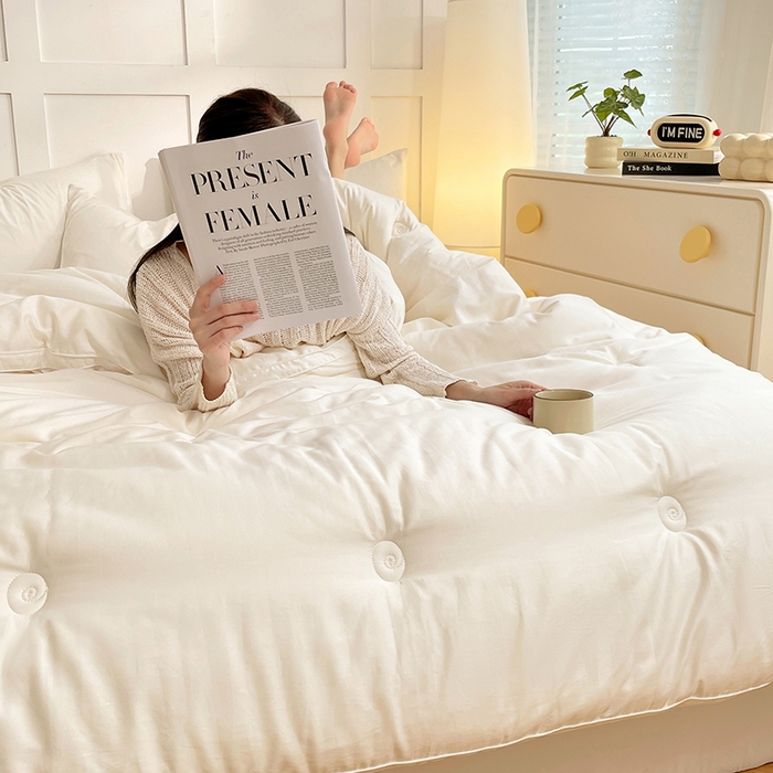 91家纺网 家纺一手货源 找家纺 （总）VIP被业 2025新款60S立体全棉大豆被子被芯