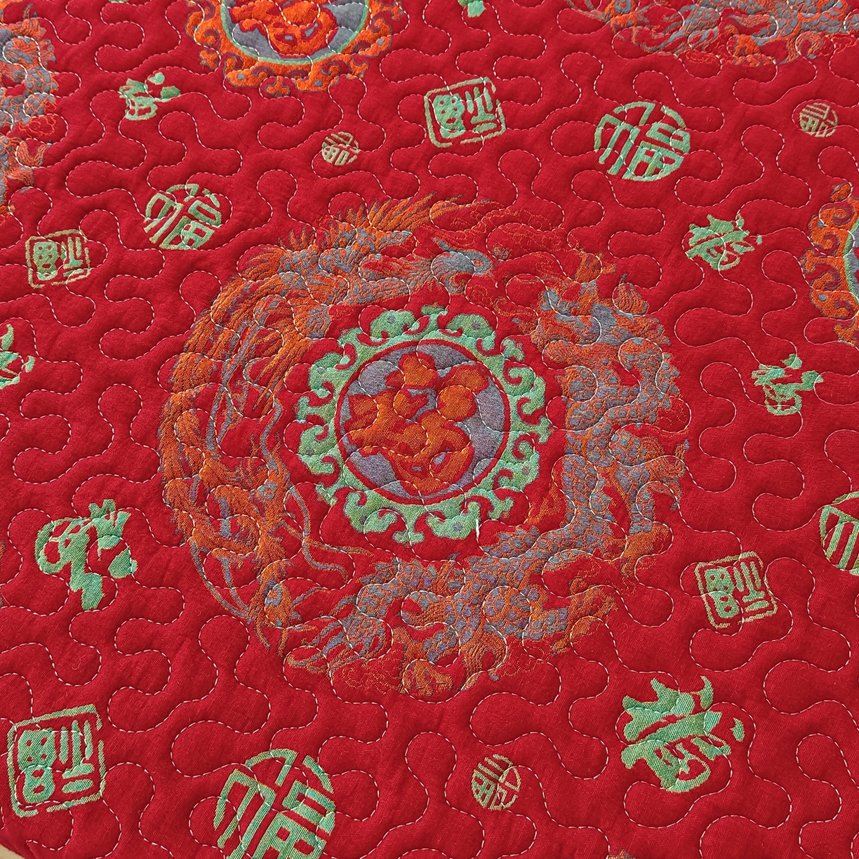 91家纺网 家纺一手货源 找家纺 手艺人家纺 2025新款双层纱夹棉防滑炕盖 榻榻米床盖 炕单床盖 A36