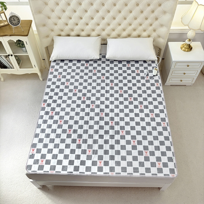 91家纺网 家纺一手货源 找家纺 茗婷家纺 2025秋冬爆款茗婷红豆牌电热毯图花型随机 6523