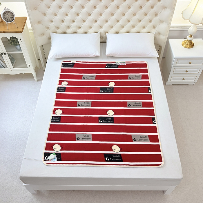 91家纺网 家纺一手货源 找家纺 茗婷家纺 2025秋冬爆款茗婷红豆牌电热毯图花型随机 6546