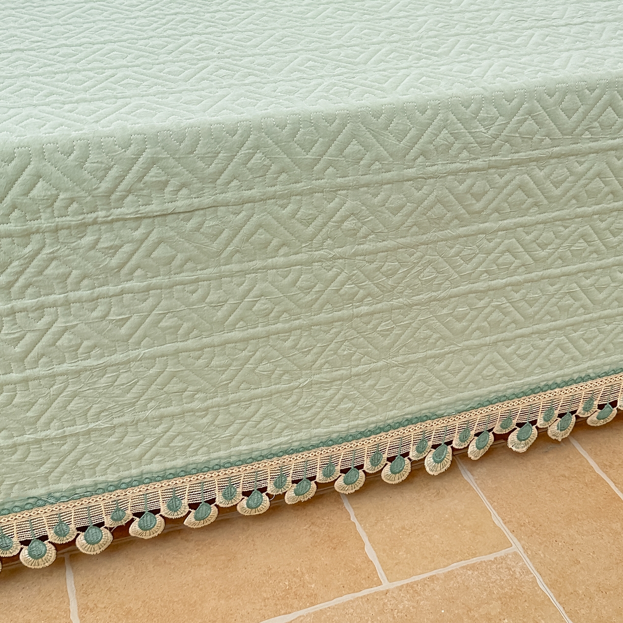 91家纺网 家纺一手货源 找家纺 手艺人家纺 2025新款全棉水洗棉榻榻米床盖炕盖系列 SX11