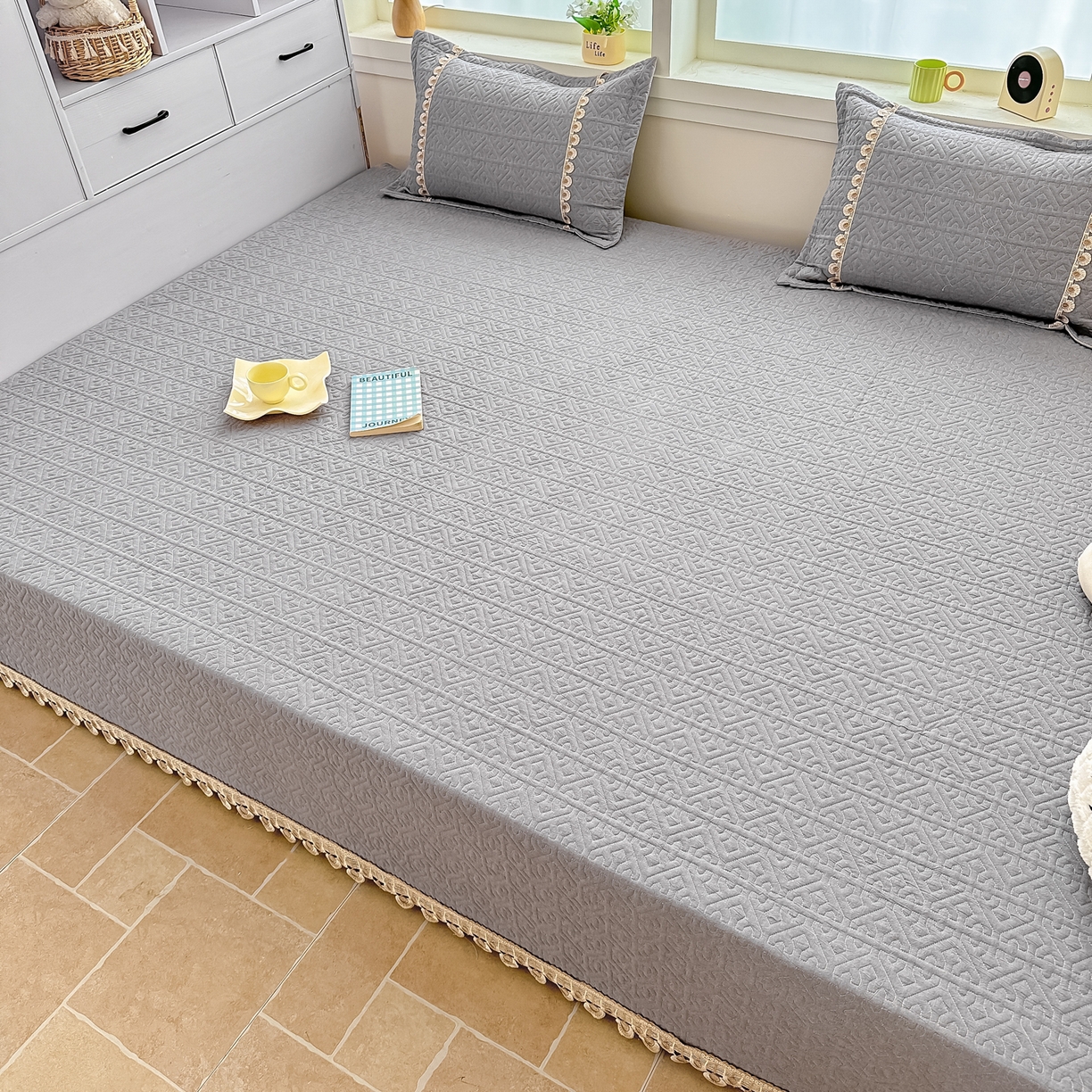 手艺人家纺 2025新款全棉水洗棉榻榻米床盖炕盖系列 SX12