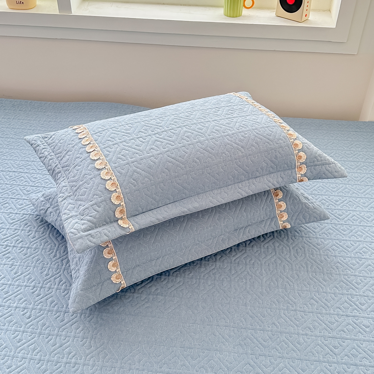 91家纺网 家纺一手货源 找家纺 手艺人家纺 2025新款全棉水洗棉榻榻米床盖炕盖系列 SX13