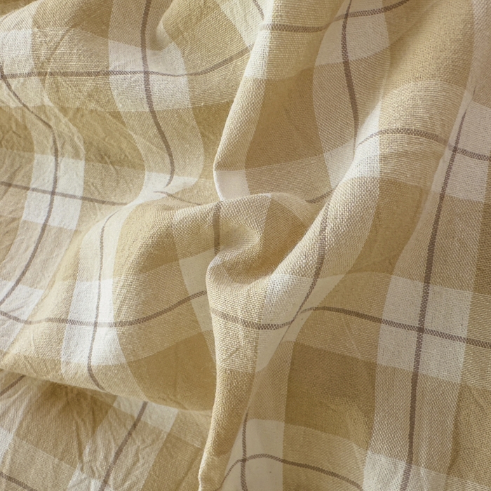 91家纺网 家纺一手货源 找家纺 佳笠家居 2025新款A类全棉色织水洗棉大豆棉夹棉床笠-半糖系列 半糖-卡其