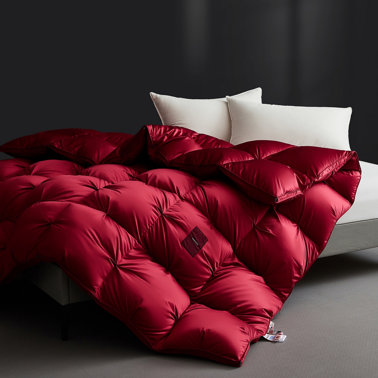 91家纺网 家纺一手货源 找家纺 （总）岚司羽 2025新款花好月圆鹅绒被 被子被芯