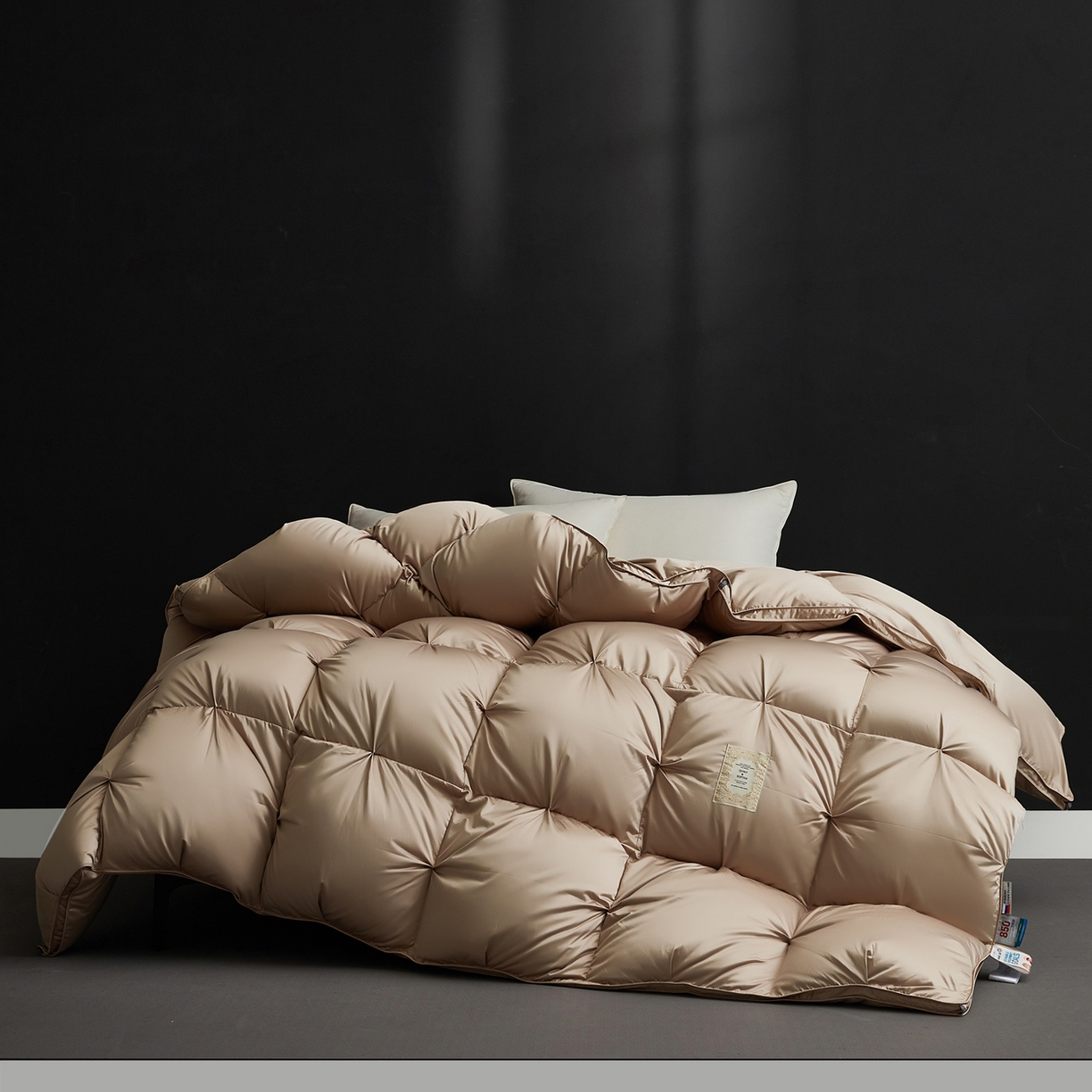 91家纺网 家纺一手货源 找家纺 （总）岚司羽 2025新款花好月圆鹅绒被 被子被芯