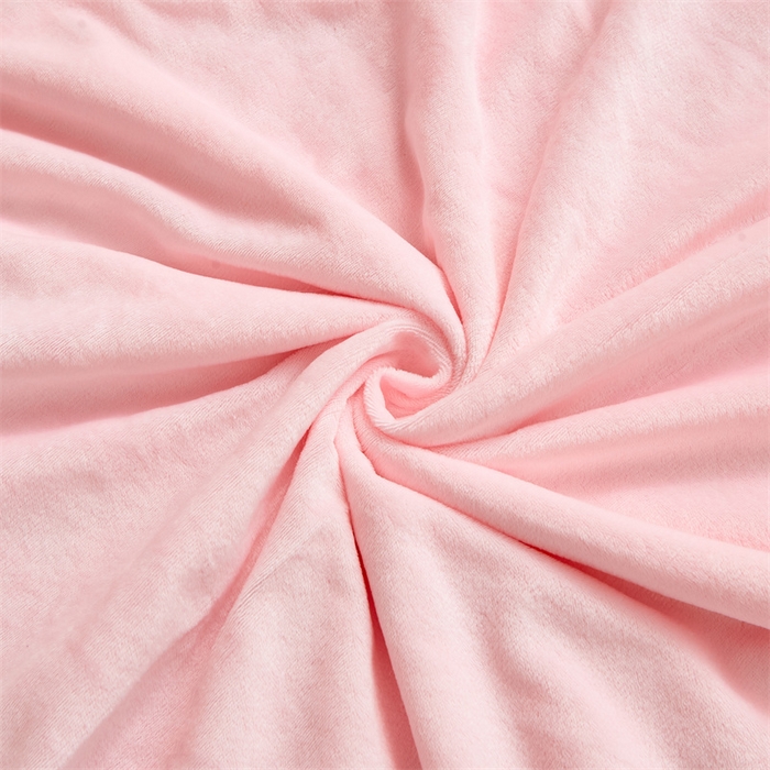 91家纺网 家纺一手货源 找家纺 品尚嘉2025水貂绒毛毯长毛绒法莱绒双层跨境外贸毯子 浅粉色