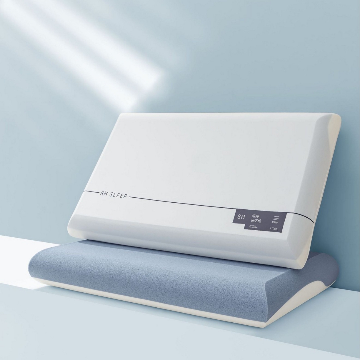 91家纺网 家纺一手货源 找家纺 绮甜枕语 2025新款深睡Pro亚酒店同款记忆棉枕芯侧睡护颈椎助睡眠枕头朵零 压慢回弹 双芯 12cm含内套