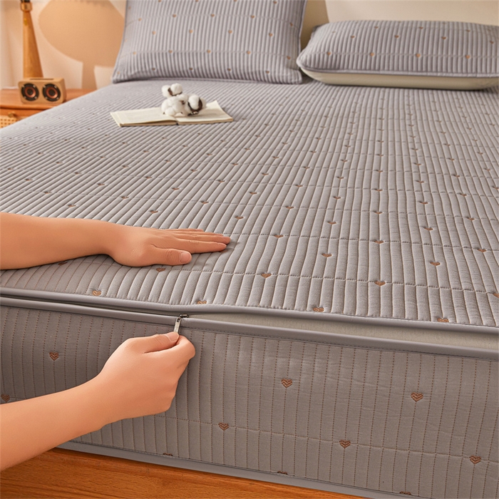 91家纺网 家纺一手货源 找家纺 （总）伊人坊 2025新款A类水洗棉六面全包棉花夹棉床笠