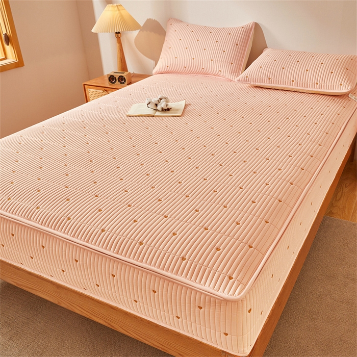 91家纺网 家纺一手货源 找家纺 （总）伊人坊 2025新款A类水洗棉六面全包棉花夹棉床笠