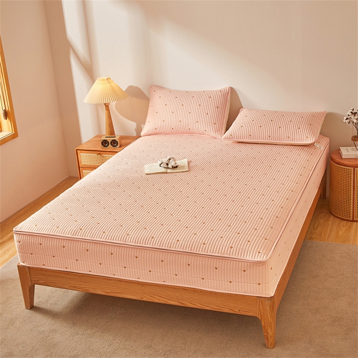 91家纺网 家纺一手货源 找家纺 （总）伊人坊 2025新款A类水洗棉六面全包棉花夹棉床笠