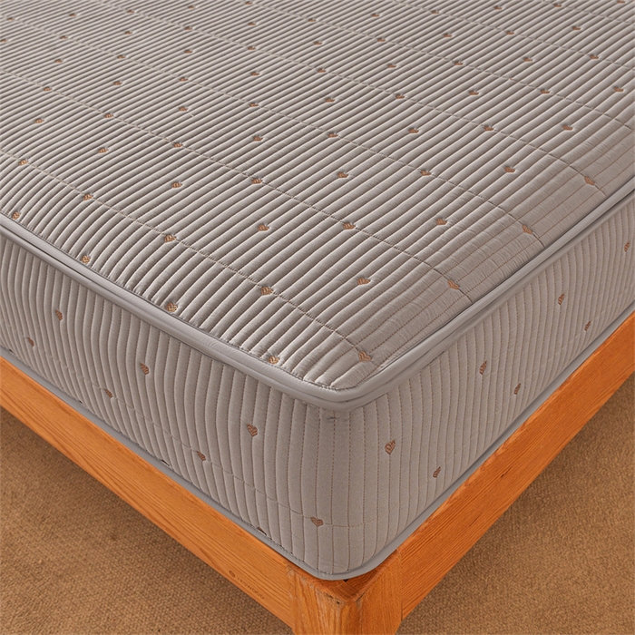 91家纺网 家纺一手货源 找家纺 伊人坊 2025新款A类水洗棉六面全包棉花夹棉床笠 爱心灰