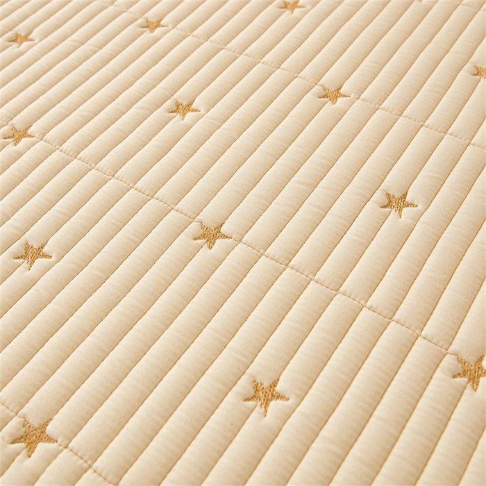 91家纺网 家纺一手货源 找家纺 伊人坊 2025新款A类水洗棉六面全包棉花夹棉床笠 五星米白