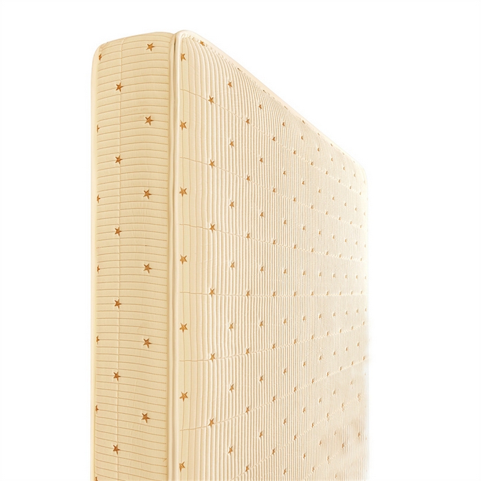 91家纺网 家纺一手货源 找家纺 伊人坊 2025新款A类水洗棉六面全包棉花夹棉床笠 五星米白