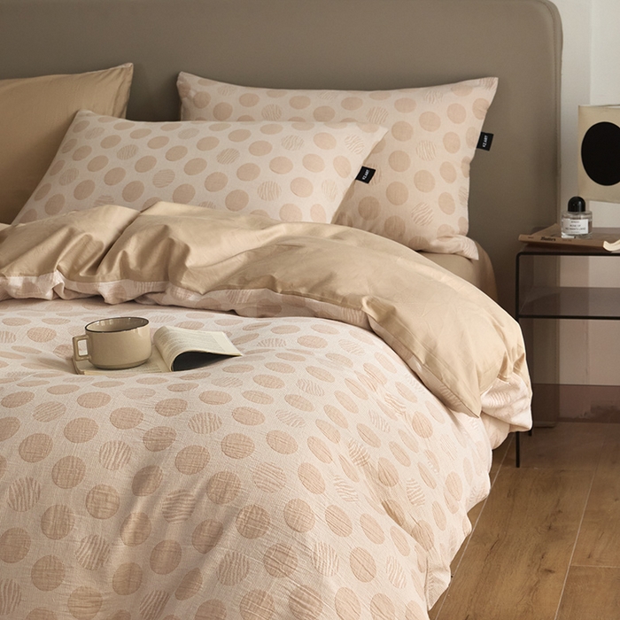 91家纺网 家纺一手货源 找家纺 （总）乐美家纺 2025秋冬新款三层纱大提花系列四件套