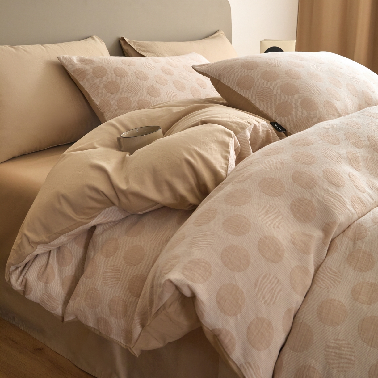 （总）乐美家纺 2025秋冬新款三层纱大提花系列四件套