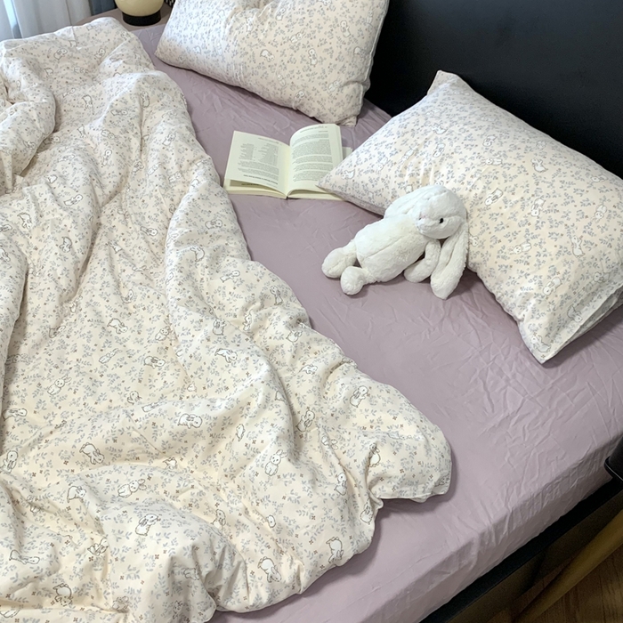 91家纺网 家纺一手货源 找家纺 （总）源启生活 2025新款A类全棉双层纱四件套