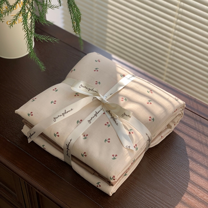 91家纺网 家纺一手货源 找家纺 （总）源启生活 2025新款A类全棉双层纱四件套