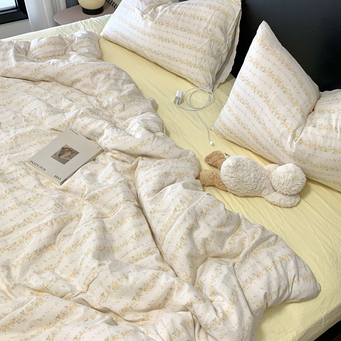 91家纺网 家纺一手货源 找家纺 （总）源启生活 2025新款A类全棉双层纱四件套