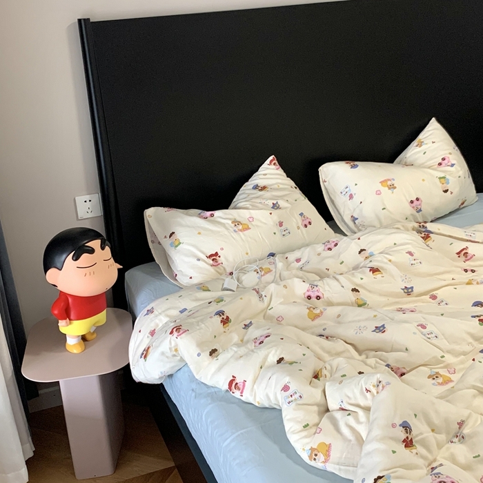 91家纺网 家纺一手货源 找家纺 （总）源启生活 2025新款A类全棉双层纱四件套