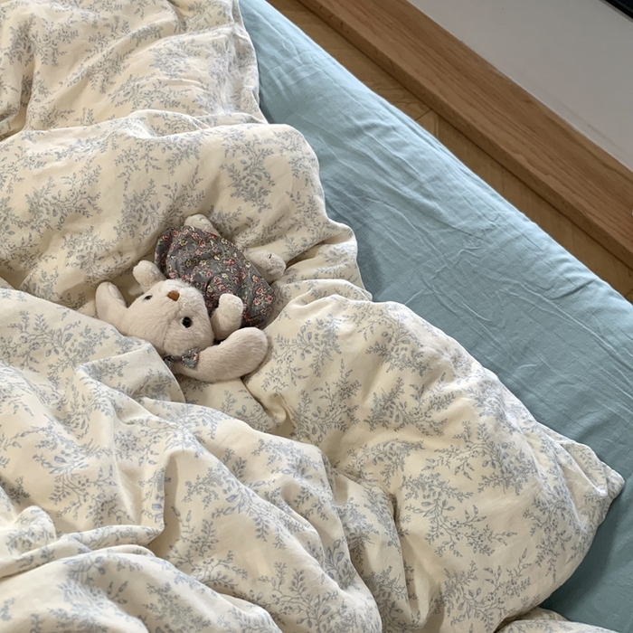 91家纺网 家纺一手货源 找家纺 （总）源启生活 2025新款A类全棉双层纱四件套