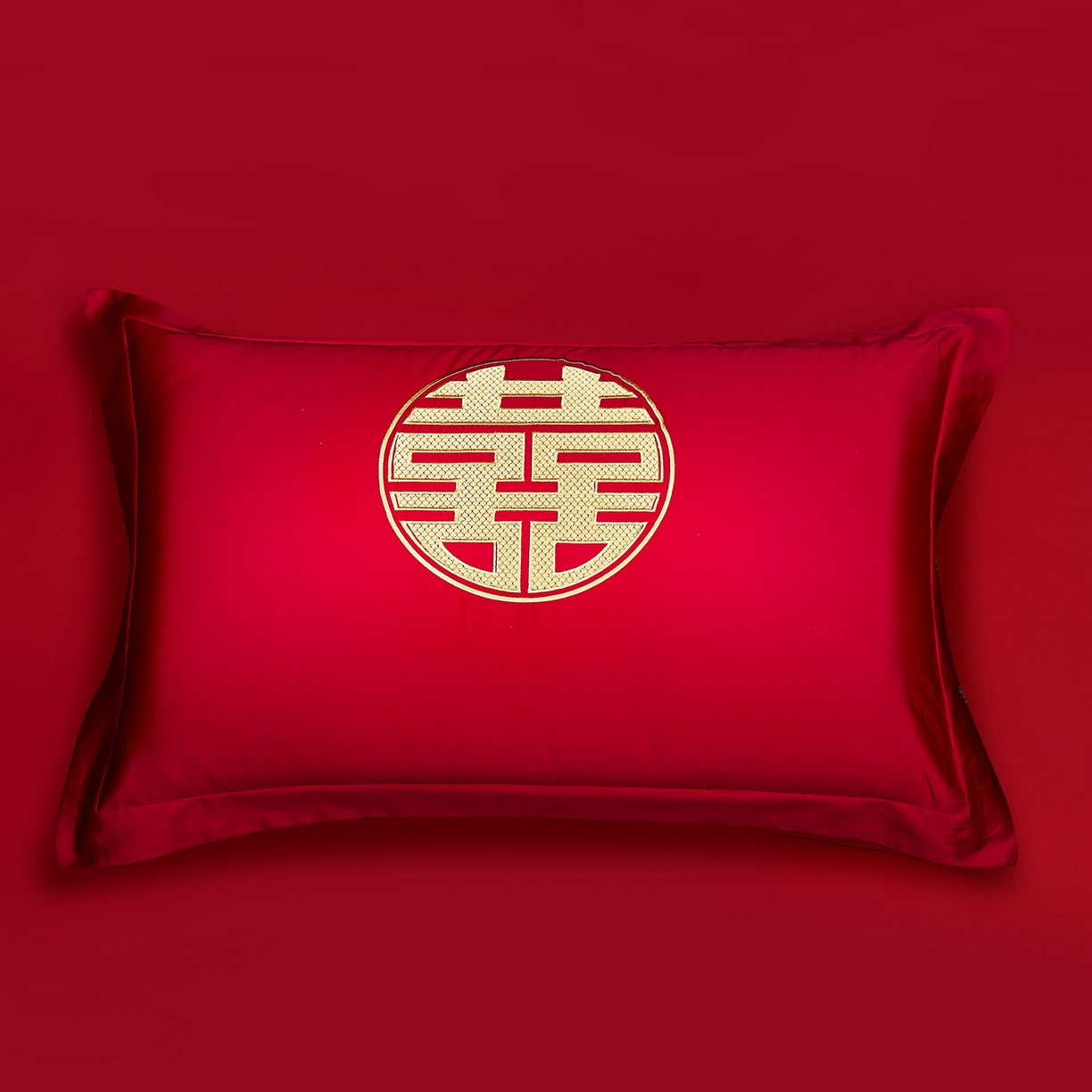 91家纺网 家纺一手货源 找家纺 浩情国际婚庆供货中心 2026新款100%全棉长绒棉纯棉婚庆四件套结婚刺绣六件套多件套长期供货 浪漫囍事-金