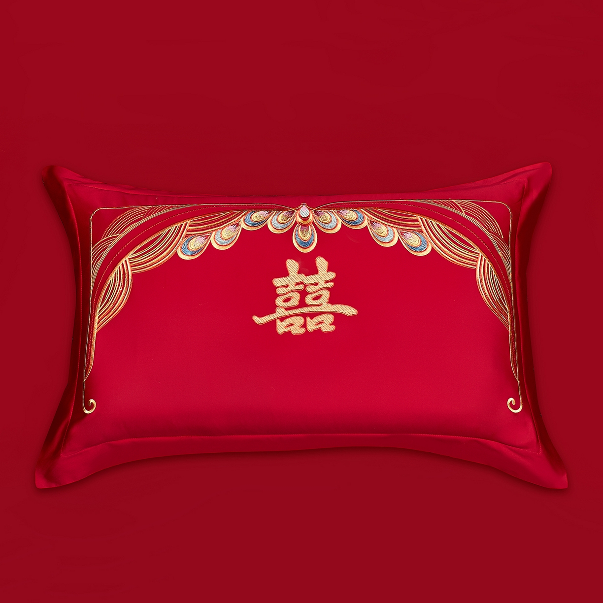 91家纺网 家纺一手货源 找家纺 浩情国际婚庆供货中心 2026新款100%全棉长绒棉纯棉婚庆四件套结婚刺绣六件套多件套长期供货 欢囍龙凤