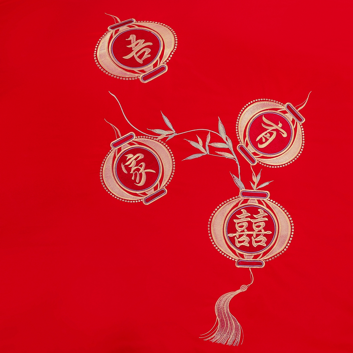 91家纺网 家纺一手货源 找家纺 浩情国际婚庆供货中心 2026新款100%全棉长绒棉纯棉婚庆四件套结婚刺绣六件套多件套长期供货 一生有你