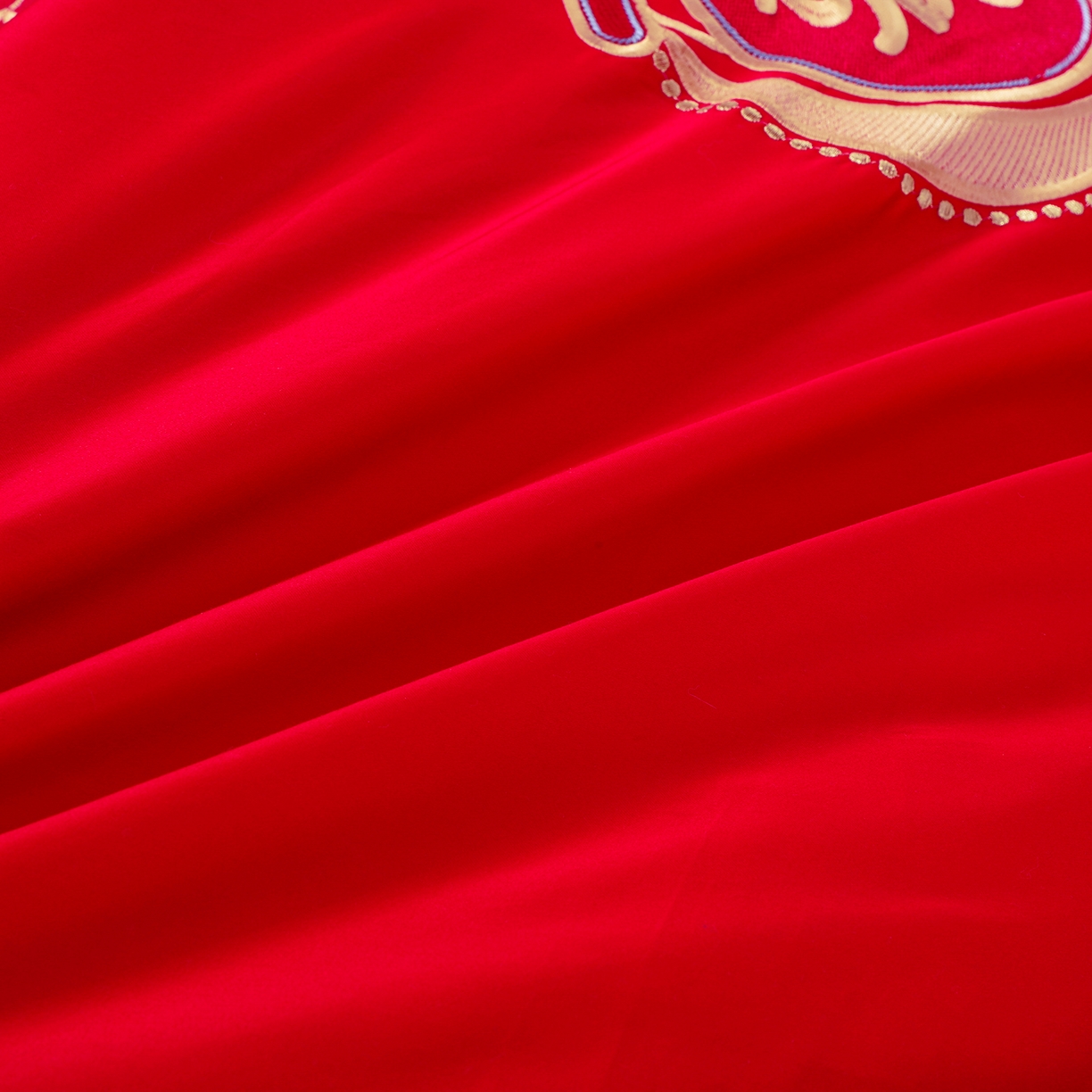 91家纺网 家纺一手货源 找家纺 浩情国际婚庆供货中心 2026新款100%全棉长绒棉纯棉婚庆四件套结婚刺绣六件套多件套长期供货 一生有你