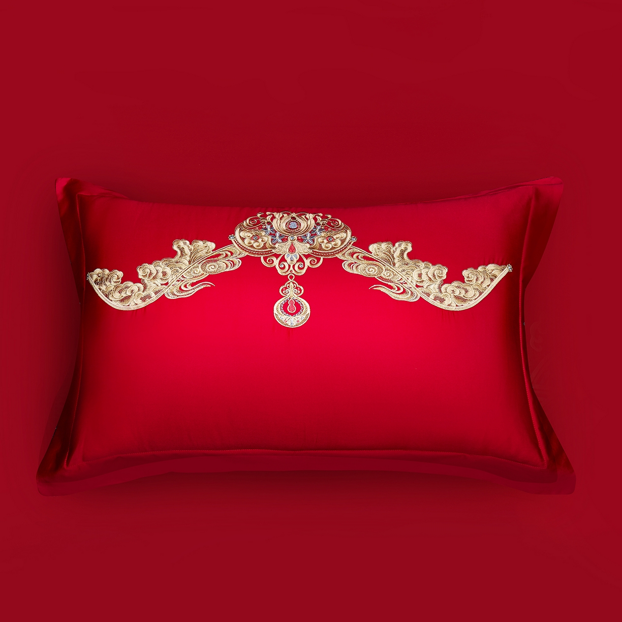 91家纺网 家纺一手货源 找家纺 浩情国际婚庆供货中心 2026新款100%全棉长绒棉纯棉婚庆四件套结婚刺绣六件套多件套长期供货 盛世龙凤