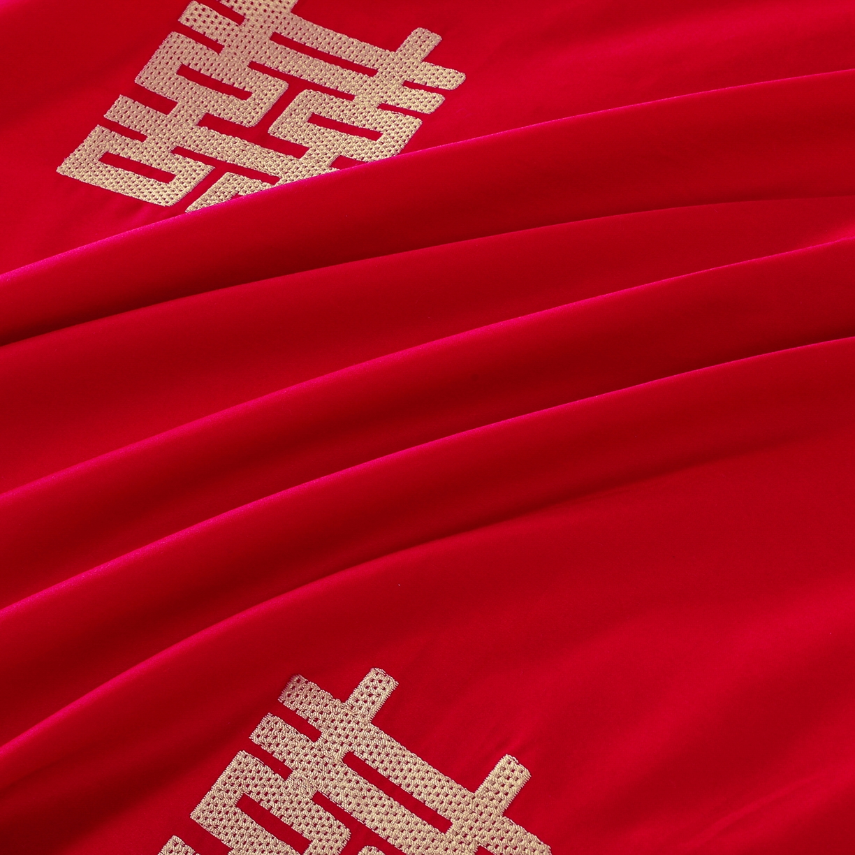 91家纺网 家纺一手货源 找家纺 浩情国际婚庆供货中心 2026新款100%全棉长绒棉纯棉婚庆四件套结婚刺绣六件套多件套长期供货 喜上加喜