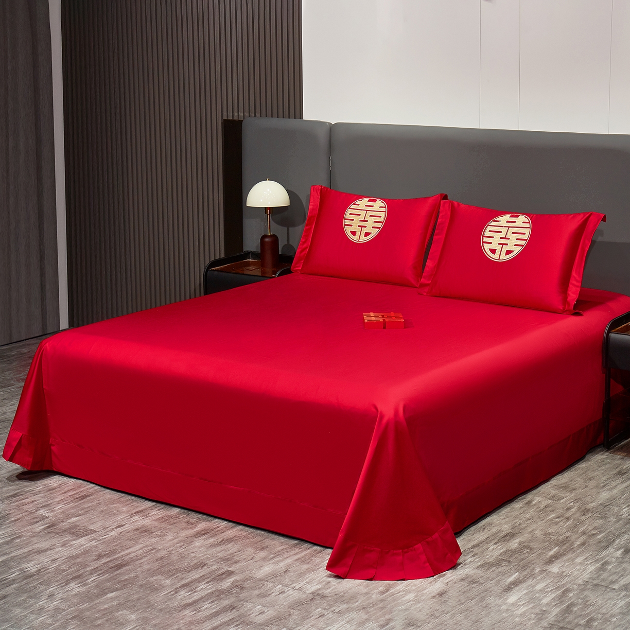 91家纺网 家纺一手货源 找家纺 浩情国际婚庆供货中心 2026新款100%全棉长绒棉纯棉婚庆四件套结婚刺绣六件套多件套长期供货 爱情嫁到