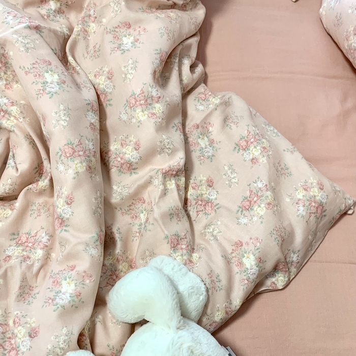 91家纺网 家纺一手货源 找家纺 源启生活 2025新款A类全棉双层纱四件套 时光里