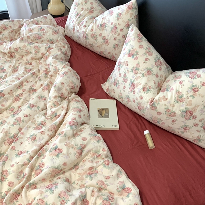 91家纺网 家纺一手货源 找家纺 源启生活 2025新款A类全棉双层纱四件套 拜里朵