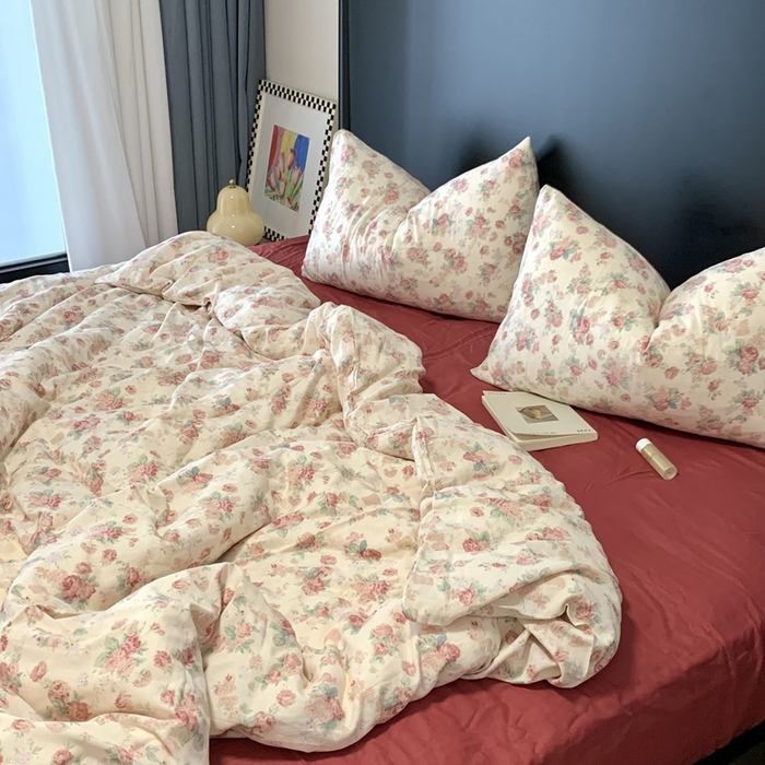 源启生活 2025新款A类全棉双层纱四件套 拜里朵