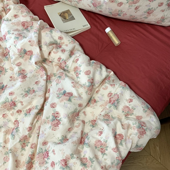 91家纺网 家纺一手货源 找家纺 源启生活 2025新款A类全棉双层纱四件套 拜里朵